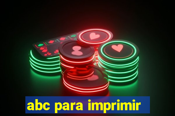 abc para imprimir